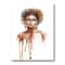 Designart - Portrait of African American Woman XIII - Modern Canvas Wall Art Print